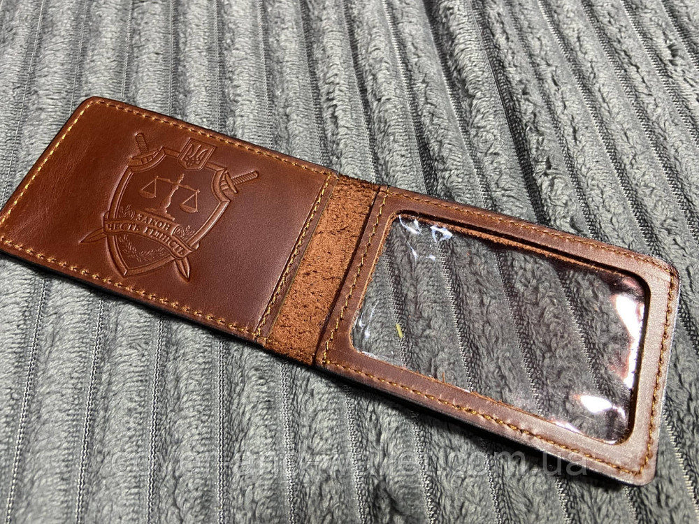 Обкладинка на посвідчення Прокуратура України із золотом колір каштановий Київ - фото 9