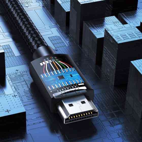 Кабель HDMI M - M, 5.0 м, V2.0 Cafule 4K@60Hz, в поліуретановій оплітці HD119 UGREEN (40103) Київ