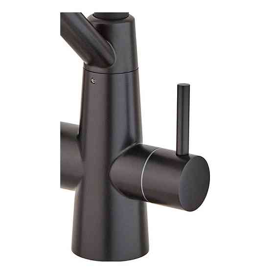 Кухонний змішувач Mixxus FUL-021 із чорним силіконовим виливом та виходом для питної води Харків