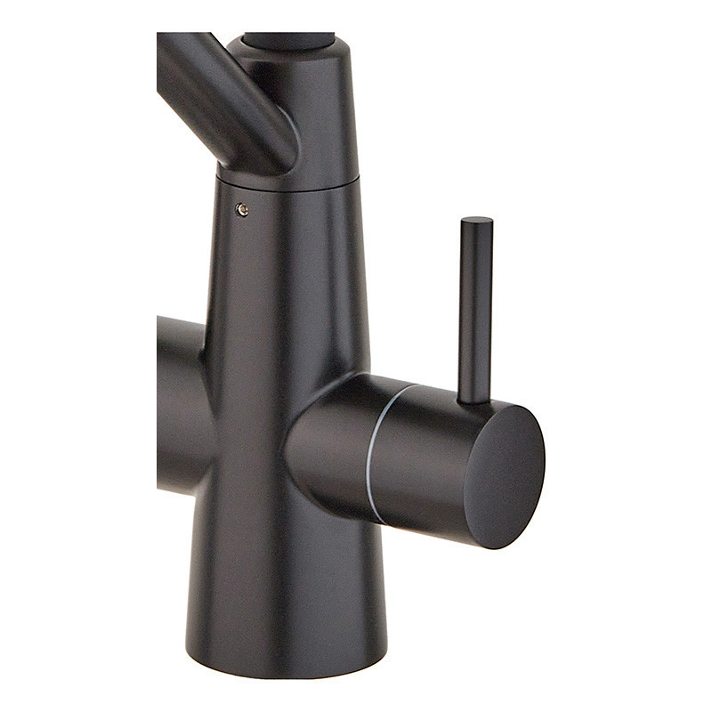 Кухонний змішувач Mixxus FUL-021 із чорним силіконовим виливом та виходом для питної води Харків - фото 2