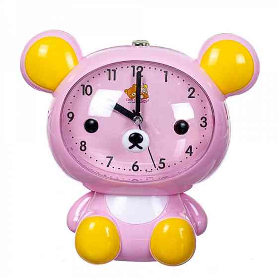 Детский будильник Мишка (Розовый) Винница
