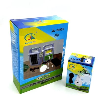 Ліхтар прожектор JA-2005S із сонячною панеллю та лампою 2500 mAh/DC 5V 0.5A (A-2447) Київ