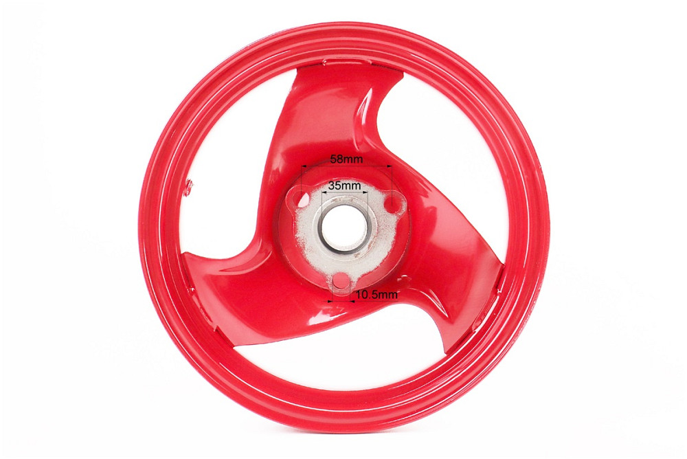 Диск колісний передній Yamaha (5BM) диск. гальмо (сталевий) червоний Київ - фото 4