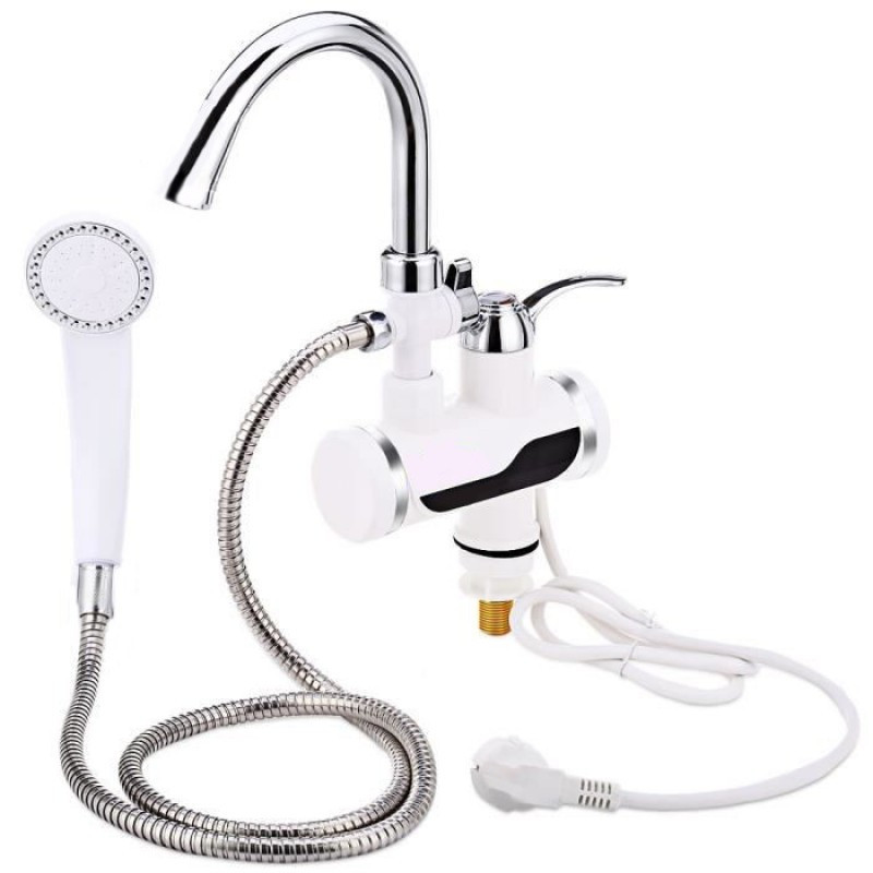 Цифровой мгновенный Водонагреватель DIGITAL Shower WF-013 (с душем) с LED дисплеем, 3кВт, белый Одесса - изображение 2