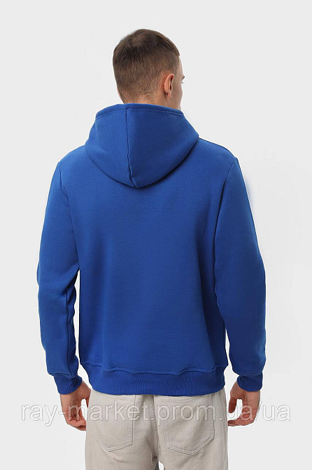 Худи мужское базовое утепленное RAY BASIC васильковое (U0401M-Royal Blue) XL Киев - изображение 4