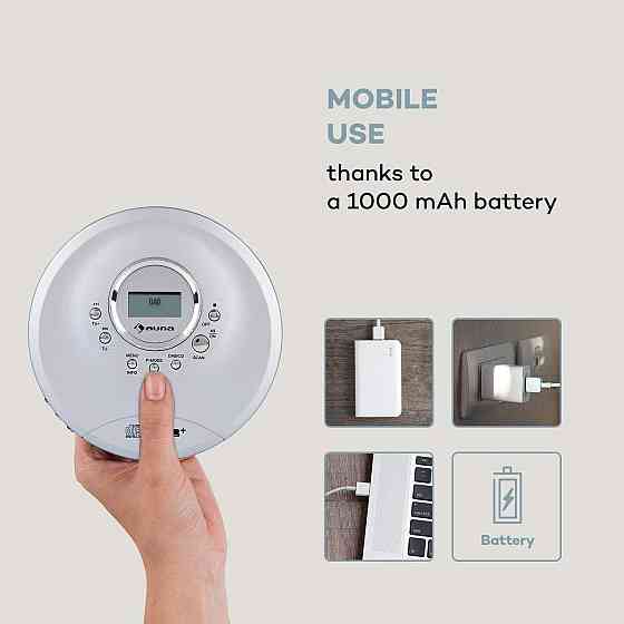 Портативный CD плеер Auna CDC-200 DAB+ Discman DAB+/FM MP3-CD ЖК-дисплей Германия Днепр