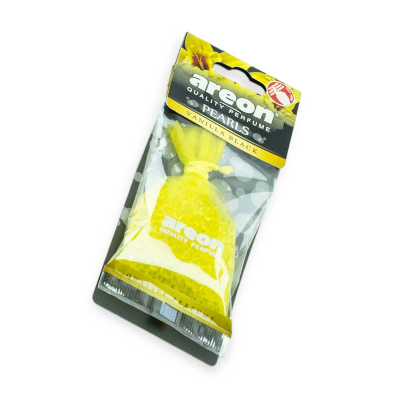 Ароматизатор на дзеркало сухий мішечок areon pearls "vanilla black" Мукачево - фото 1