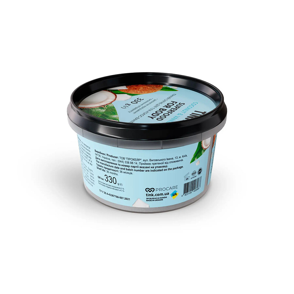 Скраб для тела пенный Кокос Ваниль Tink 330 г Киев - изображение 2