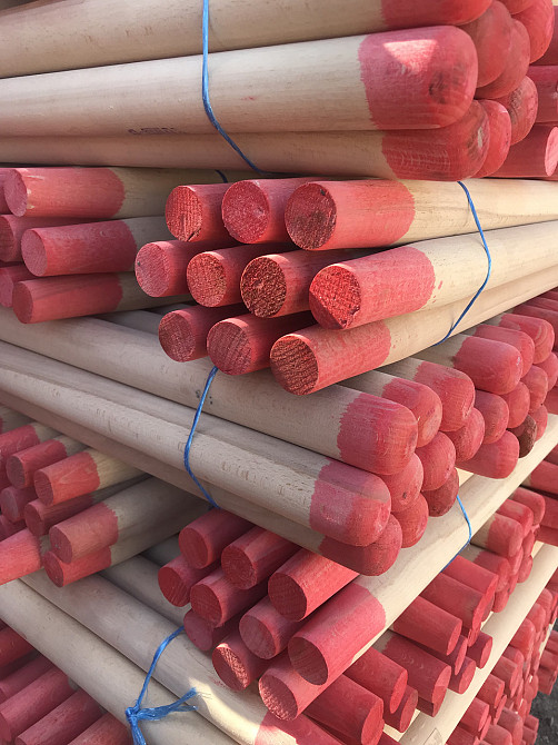 Держак шлифованный для лопаты 1,2м (бук) крашенный Харьков - изображение 2