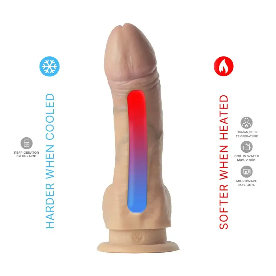 Фалоімітатор SilexD Legends - Juan Lucho Dildo 9" двошаровий, силікон+Silexpan Львів - фото 7