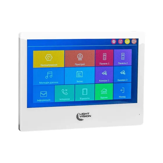 Відеодомофон 7" WiFi Tuya Light Vision SINGAPORE FHD White (82-00230) Київ
