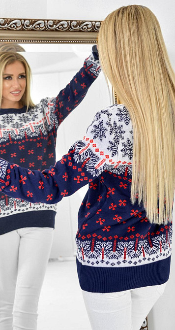 Свитер со снежинками (44) Київ - фото 5