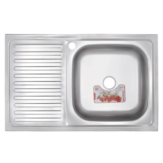 Кухонная мойка накладная ZerixZ8050R-04-160E (Satin) (ZX1615) Киев