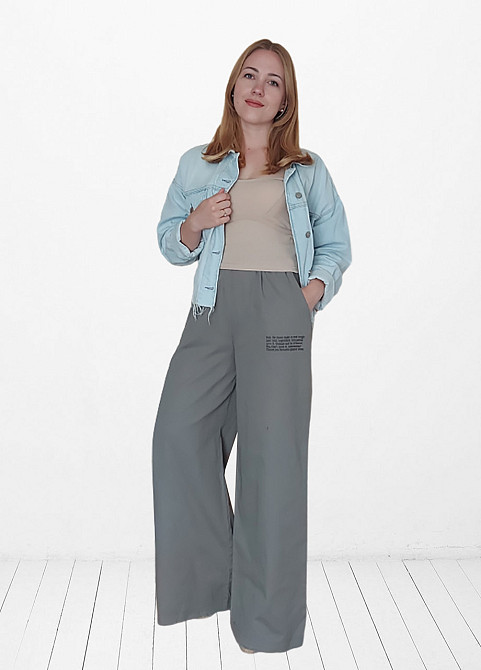 Брюки палаццо cotton Q 01091-1 42-44 Киев - изображение 1