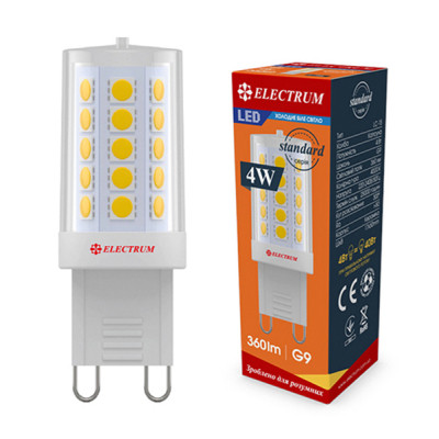 Лампочка Electrum 4W Cer LC-15 G9 4000K (A-LC-1896) Винница - изображение 2