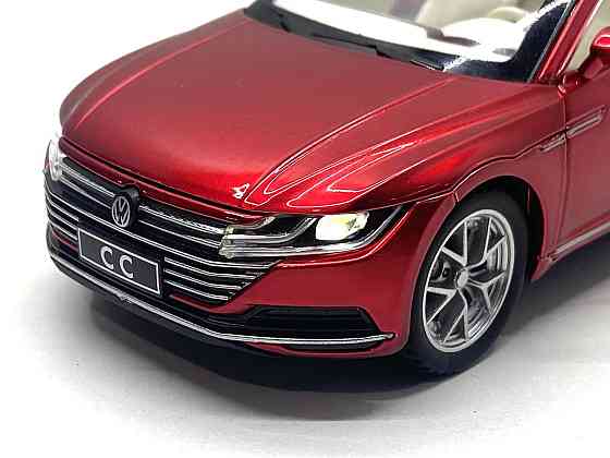 Машинка металева Volkswagen Passat SS 1:32 світло звук Червона (GT-01200) Чернігів