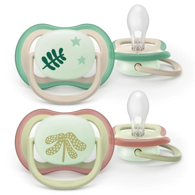 Пустышка Philips AVENT Ultra Air Нічна 6-18 місяців 2 шт (SCF376/31) Винница - изображение 1