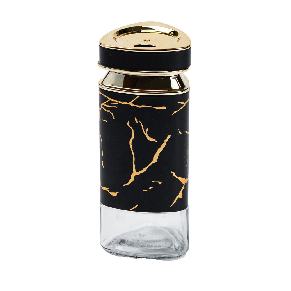 Скляна ємність для спецій 120 мл чорна Київ - фото 4