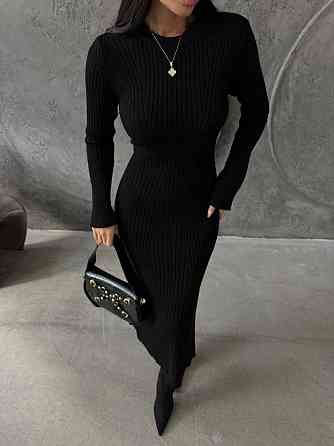 Женское базовое миди платье машинная вязка Одесса