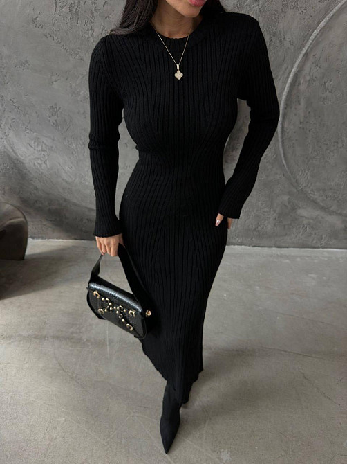 Жіноча базова міді сукня машинна в'язка Одеса - фото 3