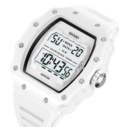 Часы мужские электронные наручные Skmei 2296 Белый Киев