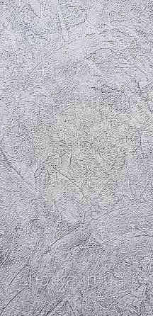 Шпалери метрові вінілові на флізеліні Sintra Vila під штукатурку мазки структурні сірі зі сріблом 532454 Київ