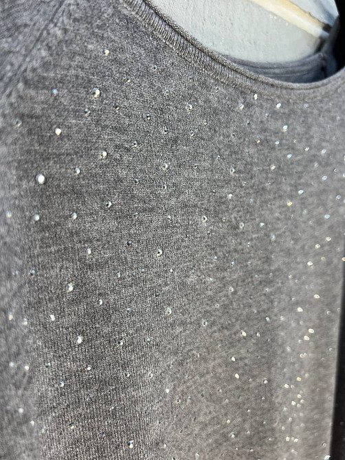 Джемпер женский ACCORDDREAM 9067 тонкий свитер россыпь камней, серый, one size Киев - изображение 9