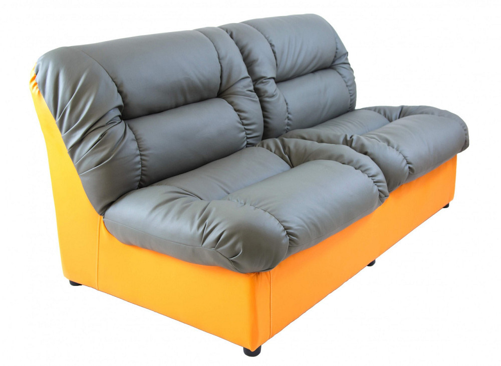 Диван Flay Vizit двойка 870х1650х850 Серо-желтый Киев - изображение 2