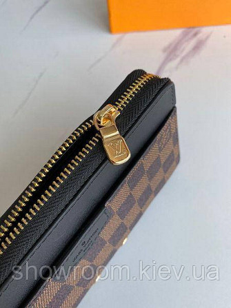Чоловічий брендовий клатч LV (690037) коричневий Київ - фото 4