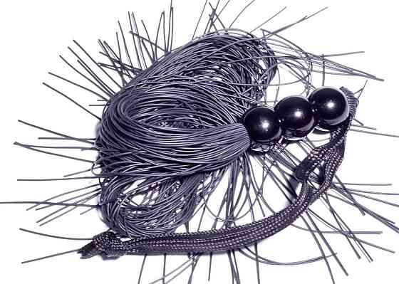 Батіг Silicone Whip Black 10 - Fetish Boss Series Sex Aura Київ