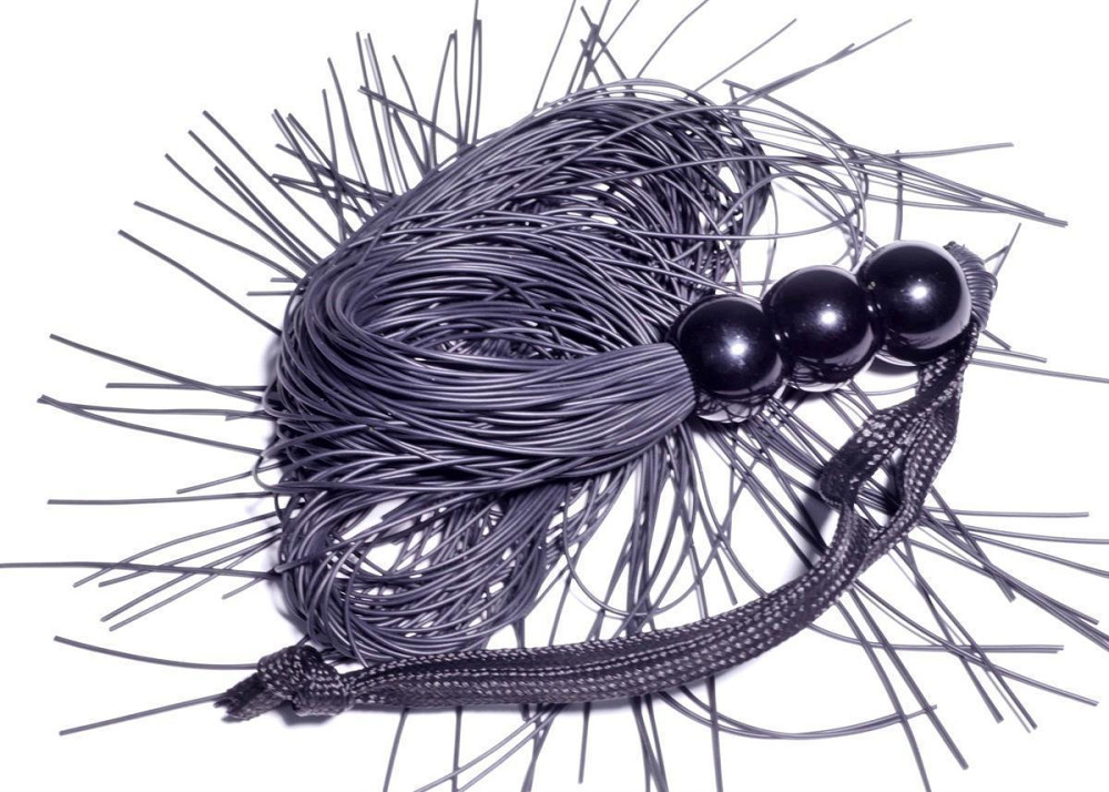 Батіг Silicone Whip Black 10 - Fetish Boss Series Sex Aura Київ - фото 1
