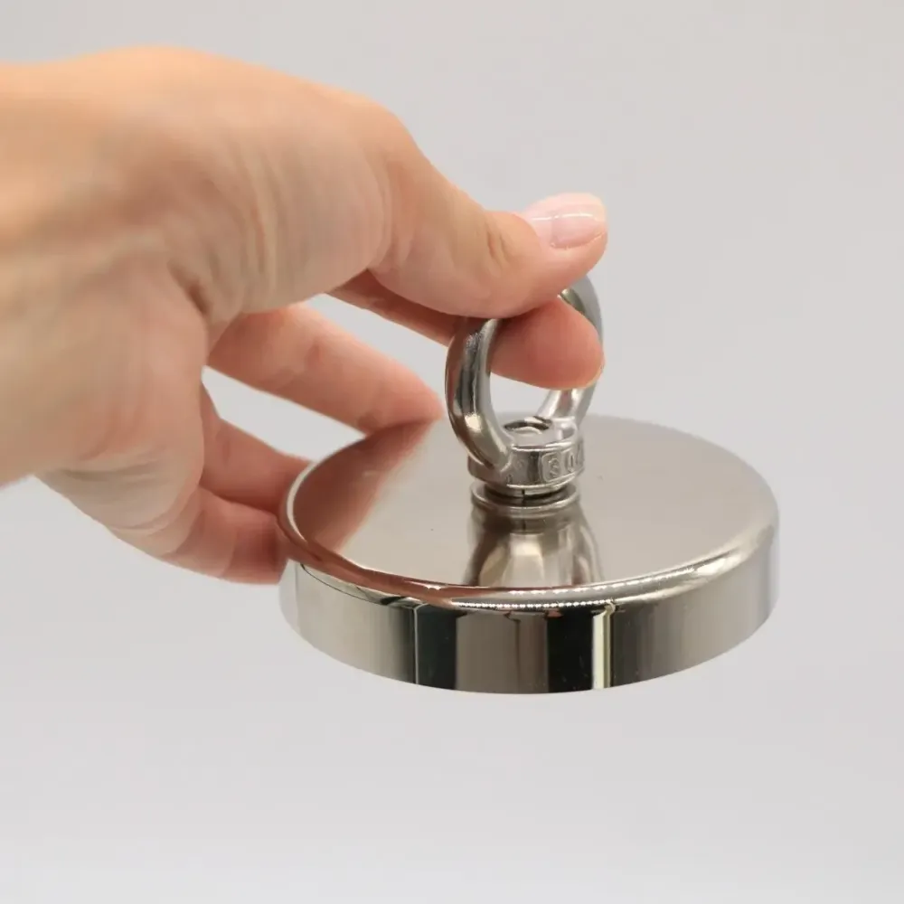 Неодимовий магніт 90мм - 350кг у корпусі із зовнішнім кільцем / Пошуковий магніт / Магніт Київ - фото 5