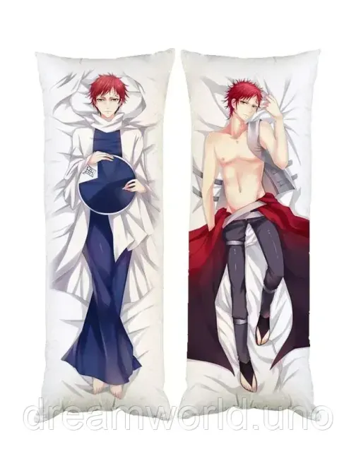 Подушка дакимакура Гаара Наруто декоративная ростовая подушка для обнимания двусторонняя 50х170 Харьков - изображение 1