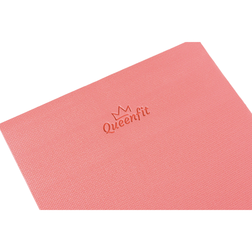 Килимок (мат) для фітнесу та йоги Queenfit 0,5см темно-рожевий Київ - фото 3
