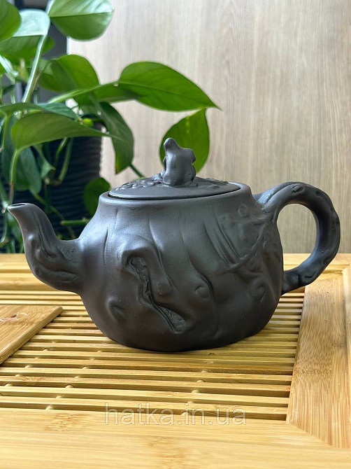 Чайник заварювальний ісинська глина 600 мл "Старе дерево" темний Т2584-1 Київ - фото 1