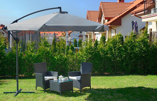 Парасоля садова кутова з нахилом 3 м Avko Garden + чохол Сірий Київ - фото 2