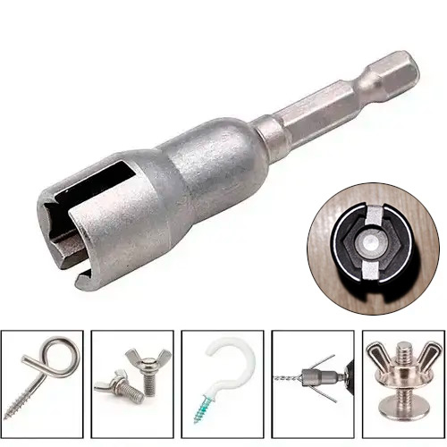 Ключ для барашковых гаек и крючков 65 мм, серый Киев - изображение 2