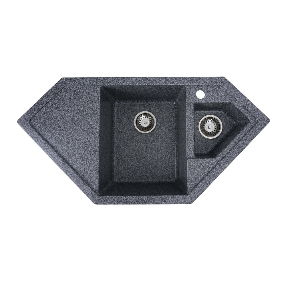 VALESO Гранітна мийка для кухні VALESO 9950 PANDORA матова Графіт Коломыя - изображение 1