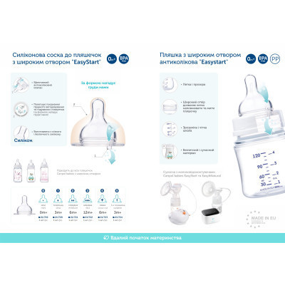 Пляшечка для годування Canpol babies Bonjour Paris з широким отвором 120 мл Синя (35/231_blu) Вінниця - фото 5