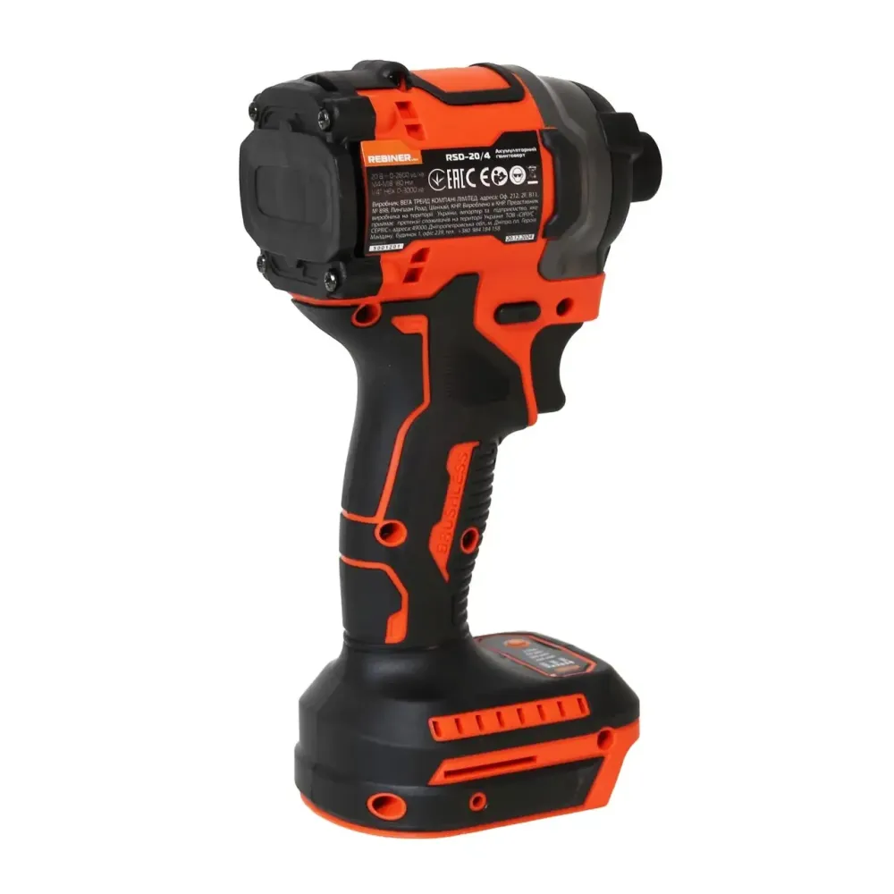 Гайковерт акумуляторний безщітковий інструмент Rebiner ,Безщітковий ударний гайковерт RSD-20/4 180 H*m,Компактний гвинтоверт Львів - фото 9