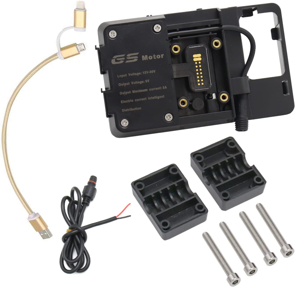 Тримач навігатора/мобільного телефону з зарядним пристроєм USB для мотоцикла Луцьк - фото 2