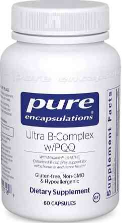 Вітаміни групи В Pure Encapsulations Ultra B-Complex with PQQ 60 капс Київ