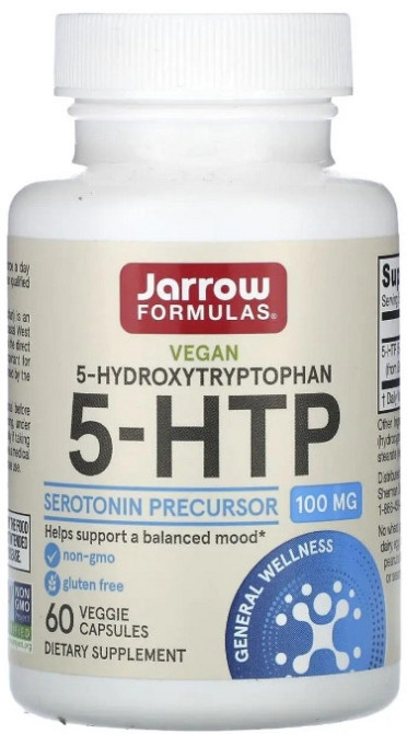 Амінокислота Jarrow Formulas 5-HTP Окситриптан 100 мг 60 кап Київ - фото 1