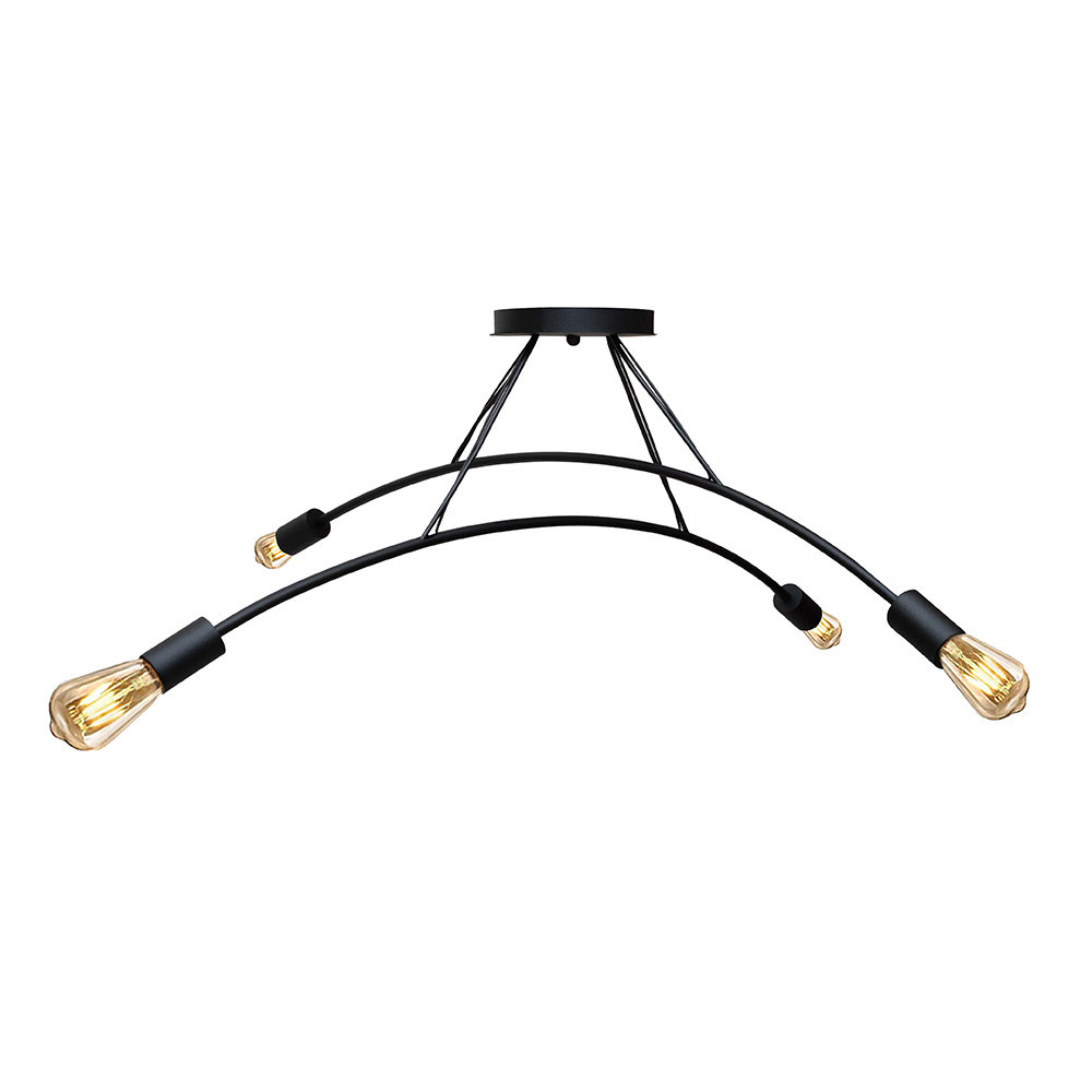 Люстра подвесная MSK Electric Orion на четыре лампы Е27 NL 9832-4 BK черная Одесса - изображение 2
