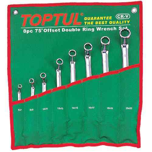 Набір накидних ключів TOPTUL 6-22мм (кут 75°) 8ед. GAAA0810 Одеса