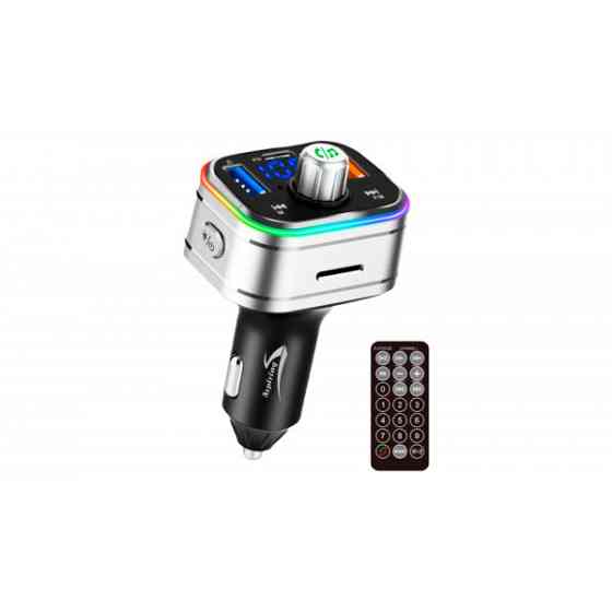 Автомобільний FM-трансміттер Aspiring Wave 2 LED/Bluetooth/MicroSD/DSP/QC3.0/Пульт ДК (86ASTR21PB2) Киев