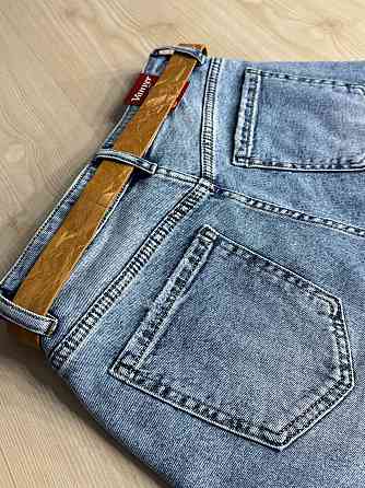 Шорты женские джинсовые Vanver 2039 бермуды с ремнем голубые, голубой, 28, 28, 75 см, 100 см Киев