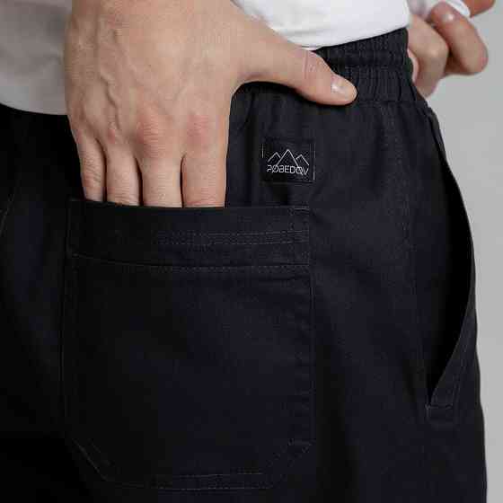 Мужские темно-серые джоггеры весенние с карманами Pobedov Vortex Киев