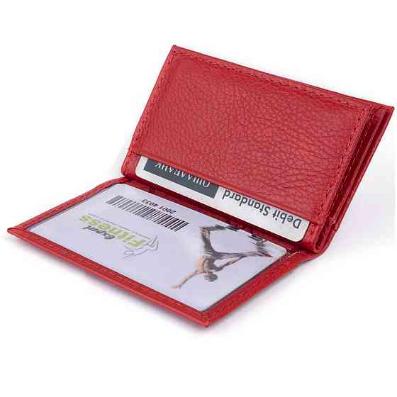 Візитниця-книжка ST Leather 19214 Червона Київ