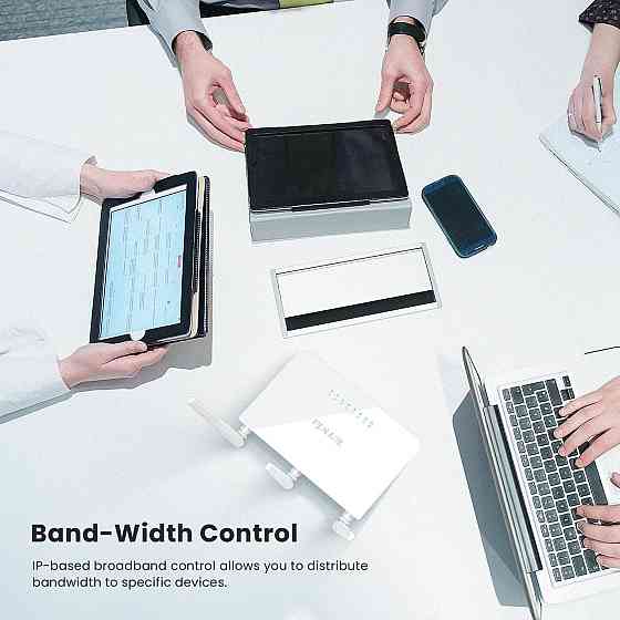 Маршрутизатор Wi‑Fi Tenda F3 N300 300 Мбіт/с 2.4 ГГц 3 LAN порти 3×5dBi антени белый гостьевой режим Киев